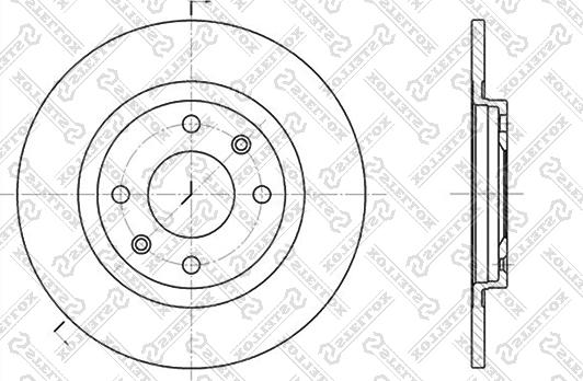 Stellox 6020-9914-SX - Спирачен диск vvparts.bg