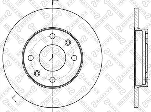 LPR P1141P - Спирачен диск vvparts.bg