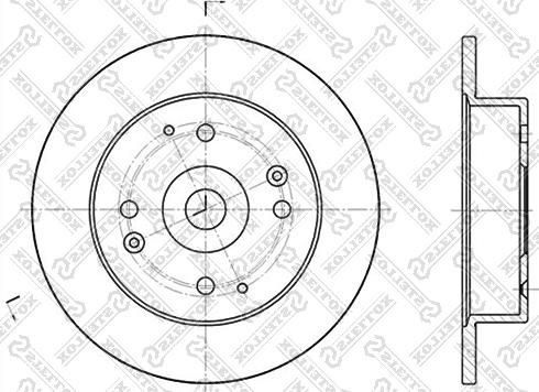 Stellox 6020-9939-SX - Спирачен диск vvparts.bg