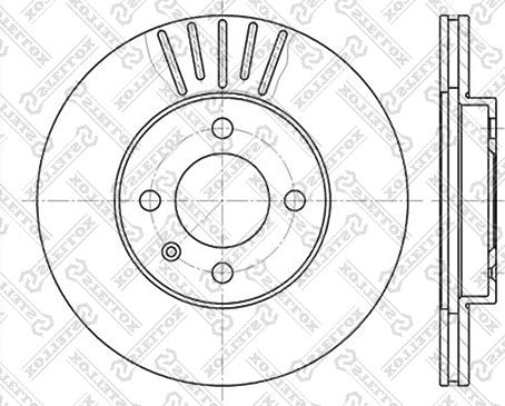 Stellox 6020-9934V-SX - Спирачен диск vvparts.bg