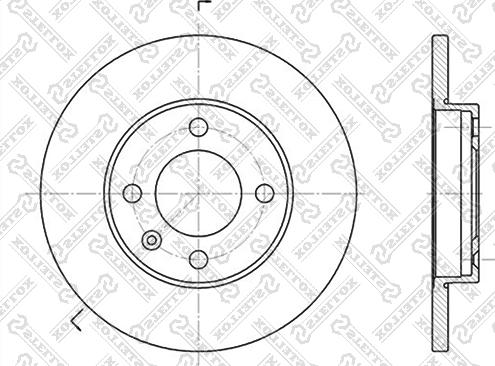 Stellox 6020-9933-SX - Спирачен диск vvparts.bg