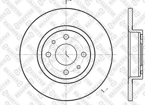 Stellox 6020-9932-SX - Спирачен диск vvparts.bg