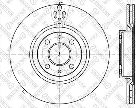 Stellox 6020-9923V-SX - Спирачен диск vvparts.bg