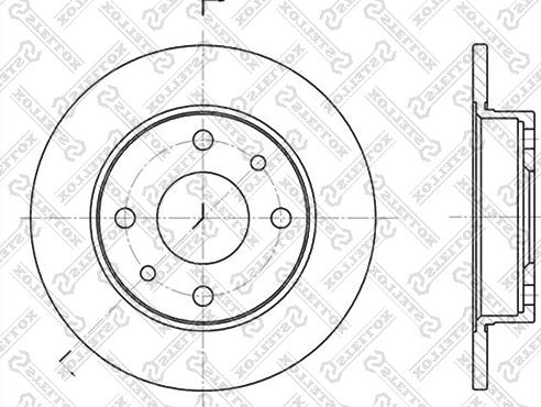 Stellox 6020-9922-SX - Спирачен диск vvparts.bg