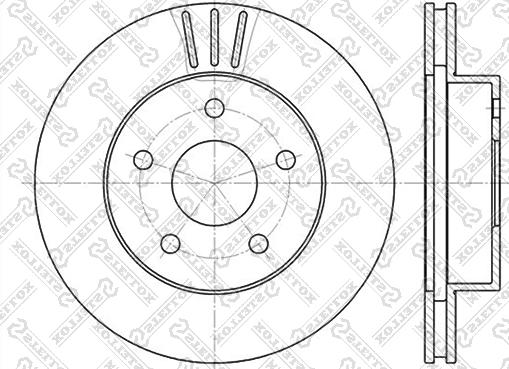 Stellox 6020-9303V-SX - Спирачен диск vvparts.bg