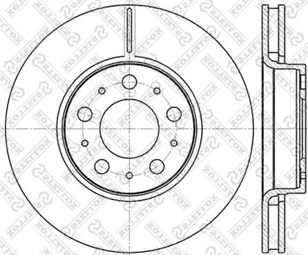 Stellox 6020-4841V-SX - Спирачен диск vvparts.bg