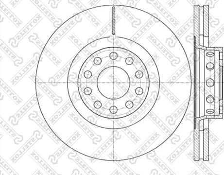 Stellox 6020-4791V-SX - Спирачен диск vvparts.bg