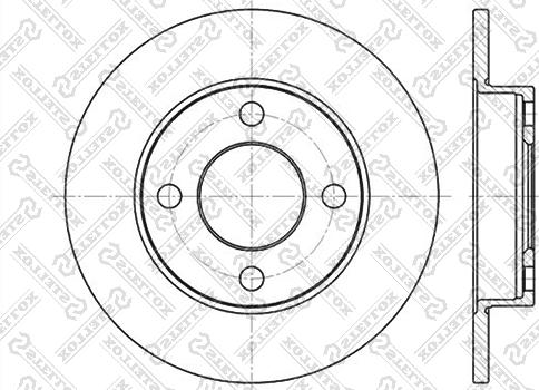 Stellox 6020-4748-SX - Спирачен диск vvparts.bg