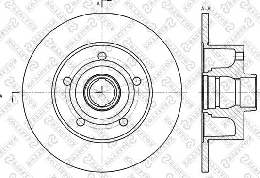 Stellox 6020-4757-SX - Спирачен диск vvparts.bg