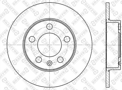 Stellox 6020-4761-SX - Спирачен диск vvparts.bg