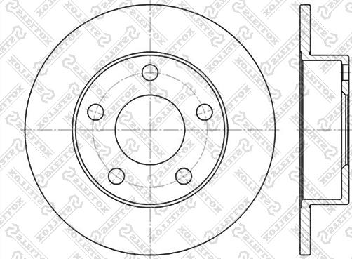 Stellox 6020-4763-SX - Спирачен диск vvparts.bg