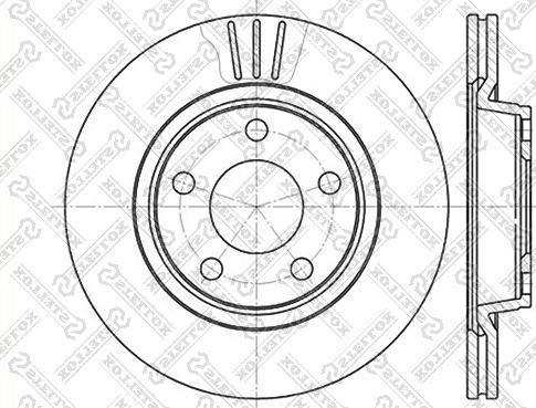 Stellox 6020-4762V-SX - Спирачен диск vvparts.bg