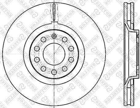 Stellox 6020-47107V-SX - Спирачен диск vvparts.bg