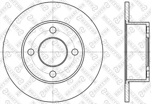 Stellox 6020-4723-SX - Спирачен диск vvparts.bg