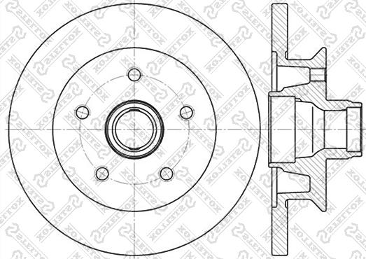 Stellox 6020-4727-SX - Спирачен диск vvparts.bg