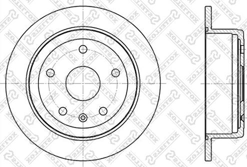 Stellox 6020-5005-SX - Спирачен диск vvparts.bg