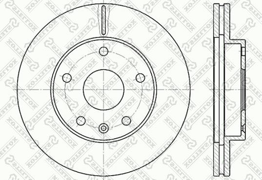 Stellox 6020-5006V-SX - Спирачен диск vvparts.bg