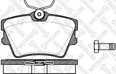 Stellox 602 000B-SX - Комплект спирачно феродо, дискови спирачки vvparts.bg