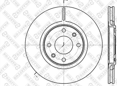 Stellox 6020-1919V-SX - Спирачен диск vvparts.bg