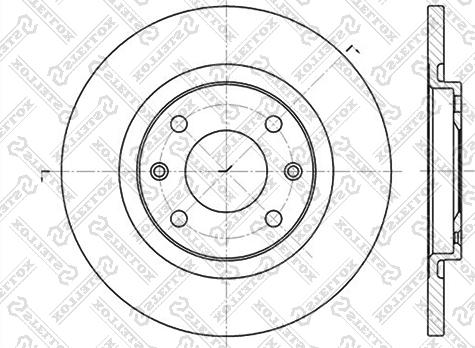 Stellox 6020-1925-SX - Спирачен диск vvparts.bg