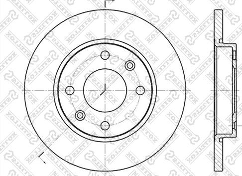 Stellox 6020-1926-SX - Спирачен диск vvparts.bg