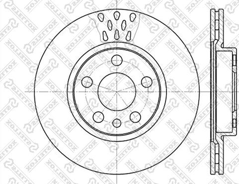 Stellox 6020-1923V-SX - Спирачен диск vvparts.bg