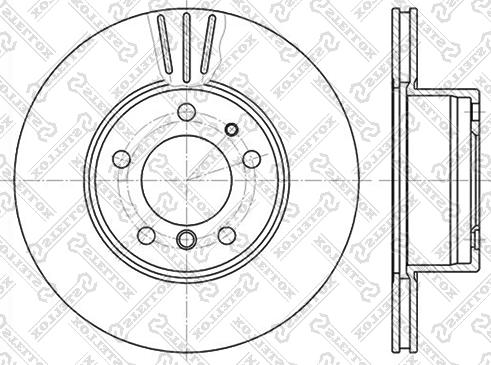 Stellox 6020-1519V-SX - Спирачен диск vvparts.bg