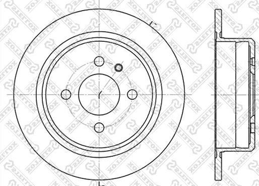 Stellox 6020-1510-SX - Спирачен диск vvparts.bg