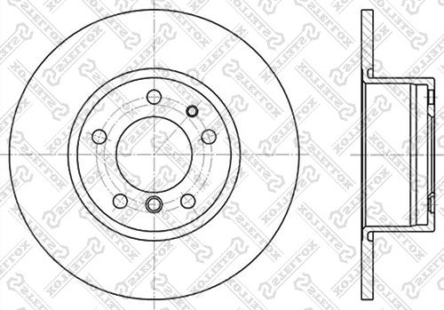 Stellox 6020-1518-SX - Спирачен диск vvparts.bg