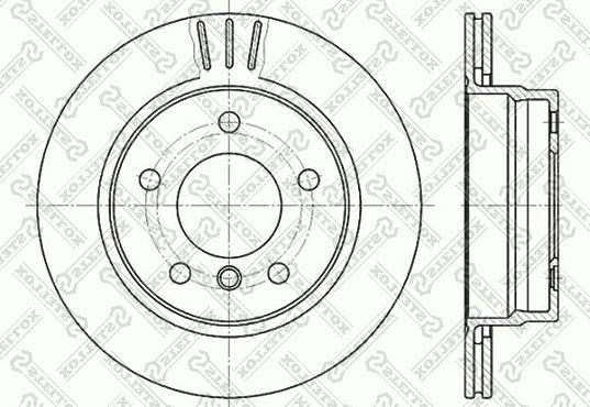 Stellox 6020-1535V-SX - Спирачен диск vvparts.bg