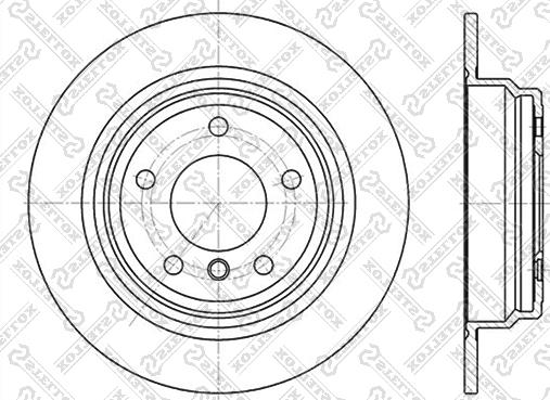 Stellox 6020-1537-SX - Спирачен диск vvparts.bg