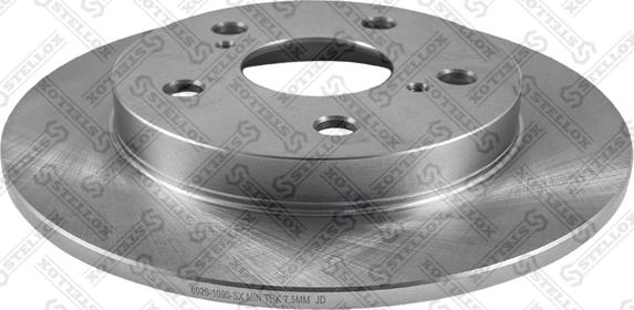 Stellox 6020-1090-SX - Спирачен диск vvparts.bg