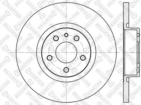 Stellox 6020-1017-SX - Спирачен диск vvparts.bg