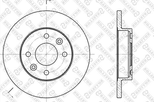 Stellox 6020-3908-SX - Спирачен диск vvparts.bg