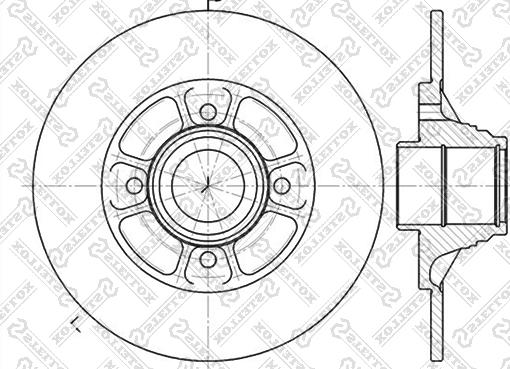 Stellox 6020-3918-SX - Спирачен диск vvparts.bg