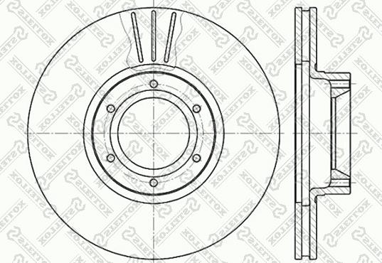 Stellox 6020-3920V-SX - Спирачен диск vvparts.bg