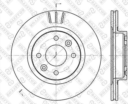 Stellox 6020-3922V-SX - Спирачен диск vvparts.bg