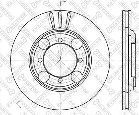 Stellox 6020-3401V-SX - Спирачен диск vvparts.bg