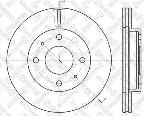 Stellox 6020-3403V-SX - Спирачен диск vvparts.bg