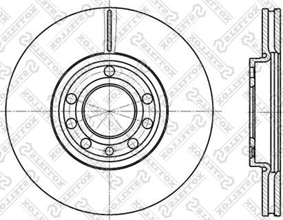 Stellox 6020-3645V-SX - Спирачен диск vvparts.bg