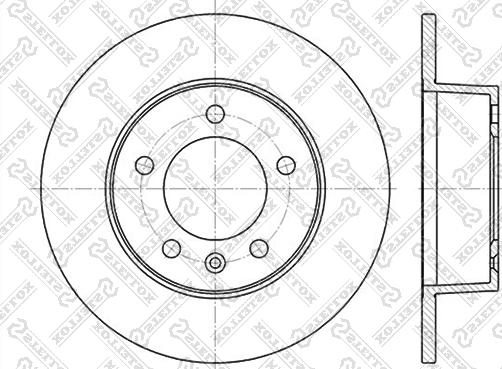 Stellox 6020-3643-SX - Спирачен диск vvparts.bg