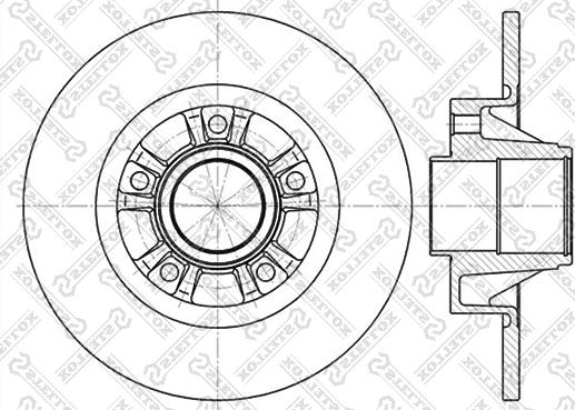 Stellox 6020-3658-SX - Спирачен диск vvparts.bg