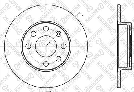 Stellox 6020-3605-SX - Спирачен диск vvparts.bg