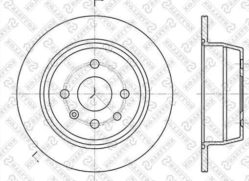 Stellox 6020-3618-SX - Спирачен диск vvparts.bg