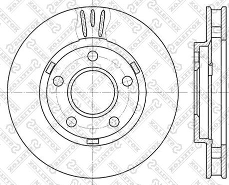 Stellox 6020-3634V-SX - Спирачен диск vvparts.bg