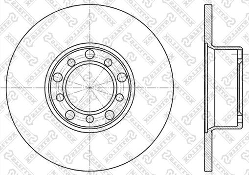 Stellox 6020-3304-SX - Спирачен диск vvparts.bg