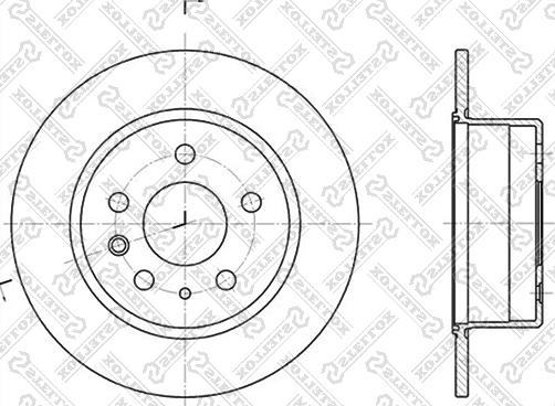 Stellox 6020-3305-SX - Спирачен диск vvparts.bg