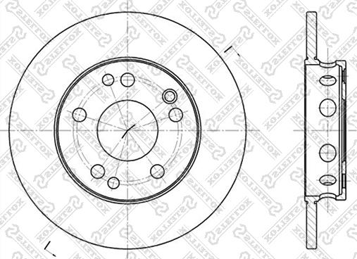 Stellox 6020-3306-SX - Спирачен диск vvparts.bg