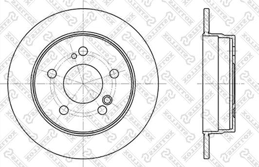 Stellox 6020-3307-SX - Спирачен диск vvparts.bg