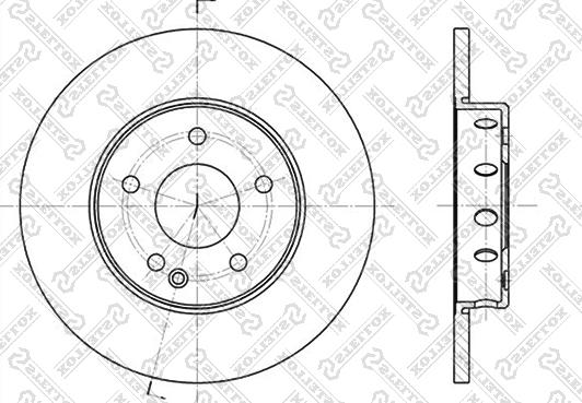 Stellox 6020-3316-SX - Спирачен диск vvparts.bg